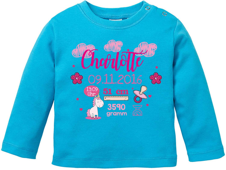 EZYshirt® Personalisierte Babykleidung als Glückwunsch zur Geburt | Geschenke zur Geburt | Babygesch