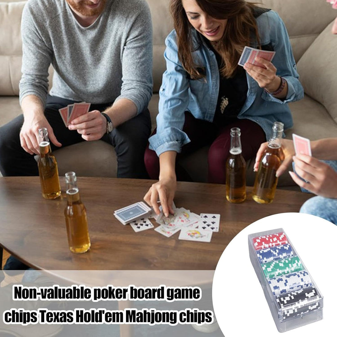Pokerchips-Set Mit Etui | Blackjack-Poker-Chips-Set | Pokerset Für Kartenclubs, Hochwertiges Pokerch