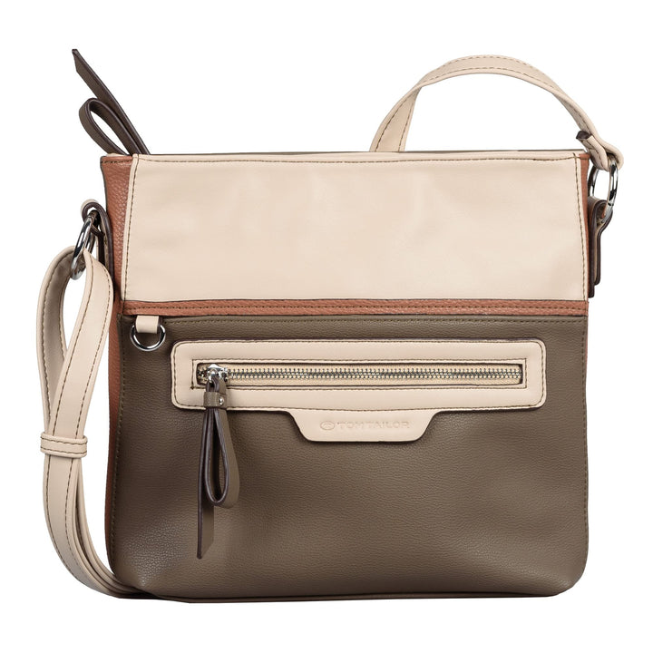 TOM TAILOR bags Jule Damen Umhängetasche Crossbody Bag Klein 27 x 9 x 25 Mixed Taupe, 27 x 9 x 25 Mi