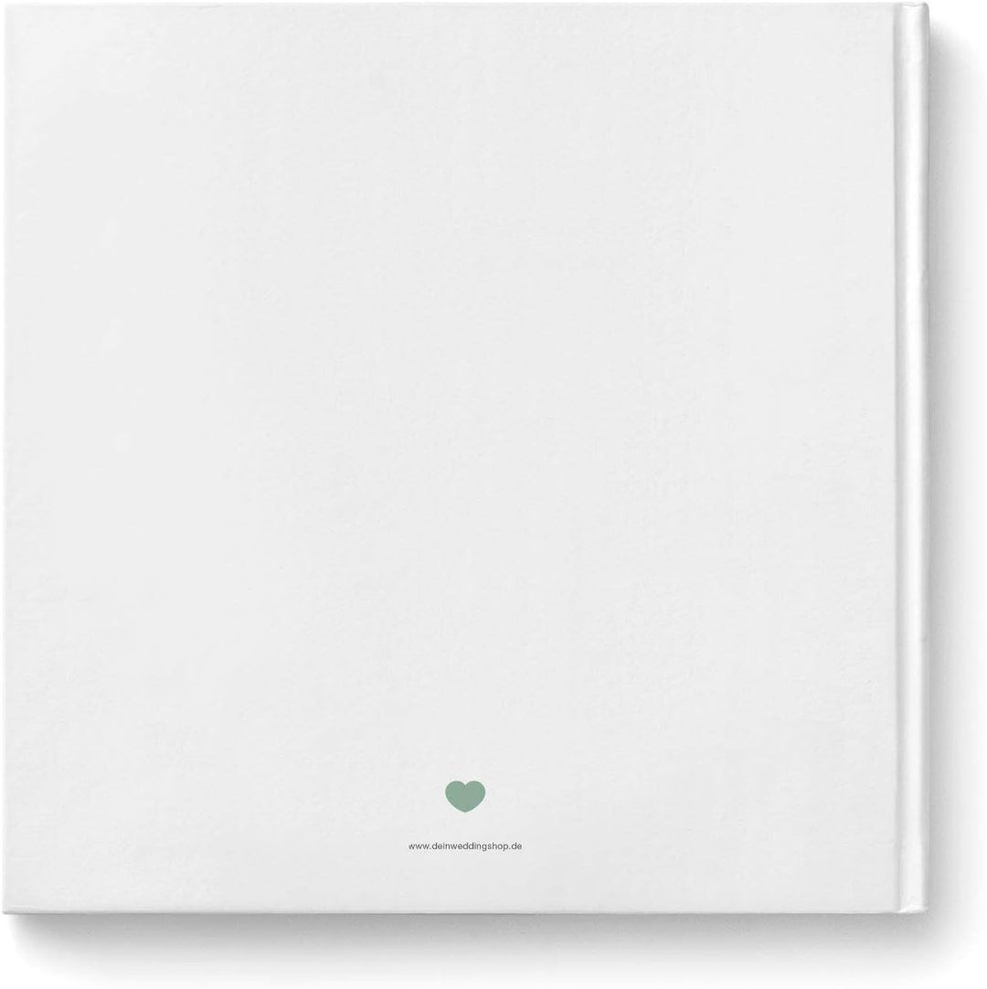 DeinWeddingshop Gästebuch zur Hochzeit, Hochzeitsgästebuch Fotobuch Hardcover - Watercolor Serie - q