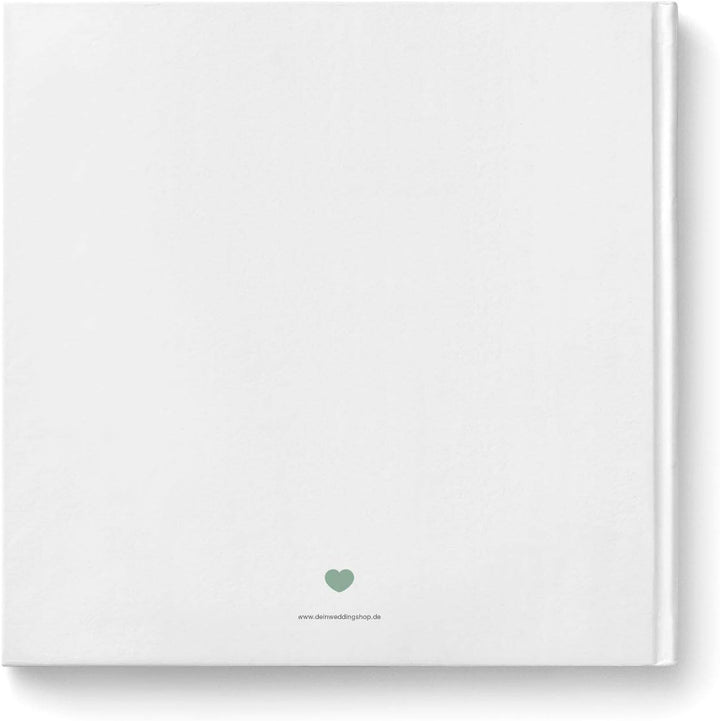 DeinWeddingshop Gästebuch zur Hochzeit, Hochzeitsgästebuch Fotobuch Hardcover - Watercolor Serie - q
