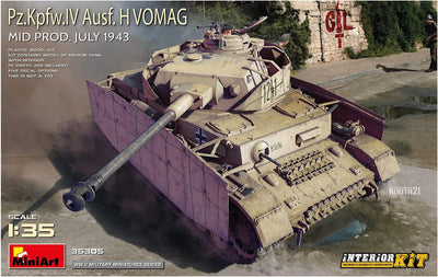 MiniArt MIN35305 1:35-Pz.Kpfw.IV AUSF H Vomag Mid Prod (Int Kit) Massstab Modell