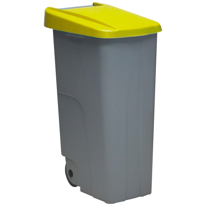 Well Home Recyclingbehälter, 110 Liter, geschlossen, Gelb, 88 x 57 x 42 cm