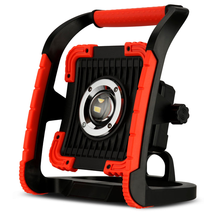 REV 2620011810 POWER FLOOD, LED Arbeitsleuchte mit Akku, 30W, 3000lm, IP54, schwarz-rot