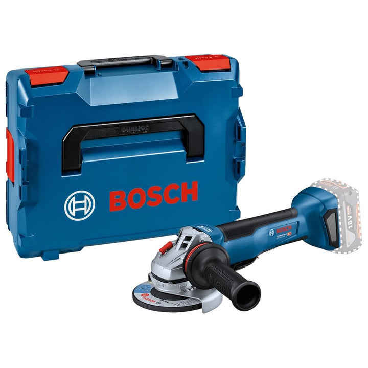 Bosch Professional 18V System Akku Winkelschleifer GWS 18V-10 P (inkl.Zusatzhandgriff, Schutzhaube,