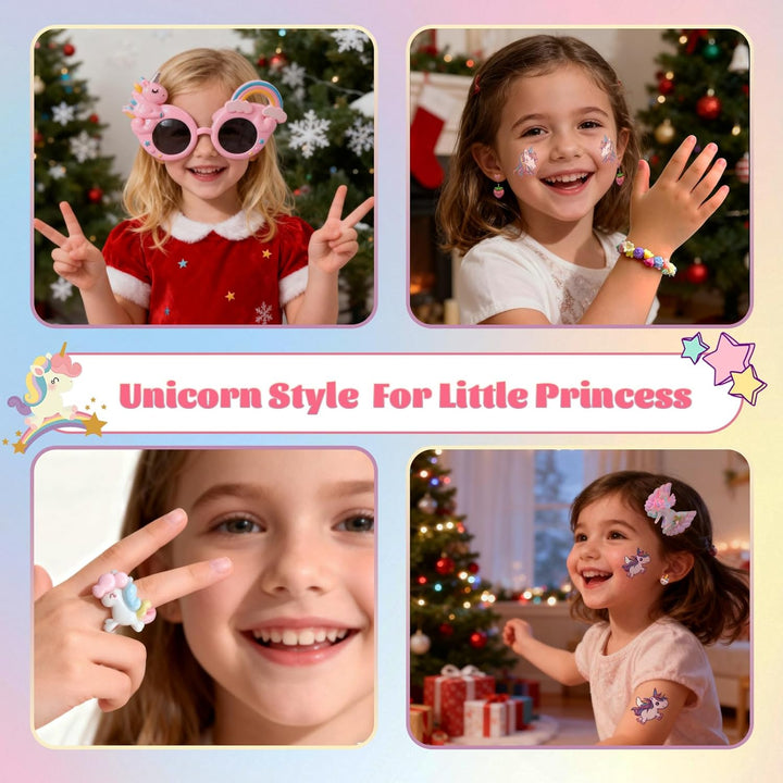 Adventskalender 2025 Mädchen, Einhorn Weihnachtskalender kinder, 24-tägige Weihnachts-Countdown-Box,