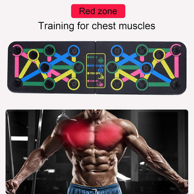 Ejoyous Push Up Rack Board, Liegestütze Brett Faltbares Multifunktions Heimtrainings Fitnessgerät Li