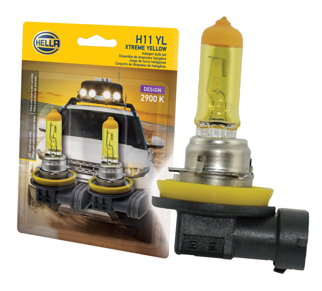 HELLA H11 YL Twin Blister Xtreme Gelb (12 V 55 W), 2 Stück