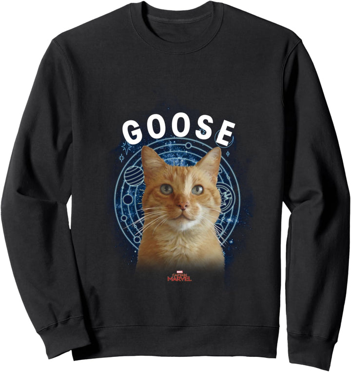 Captain Marvel Goose Space Portrait Sweatshirt