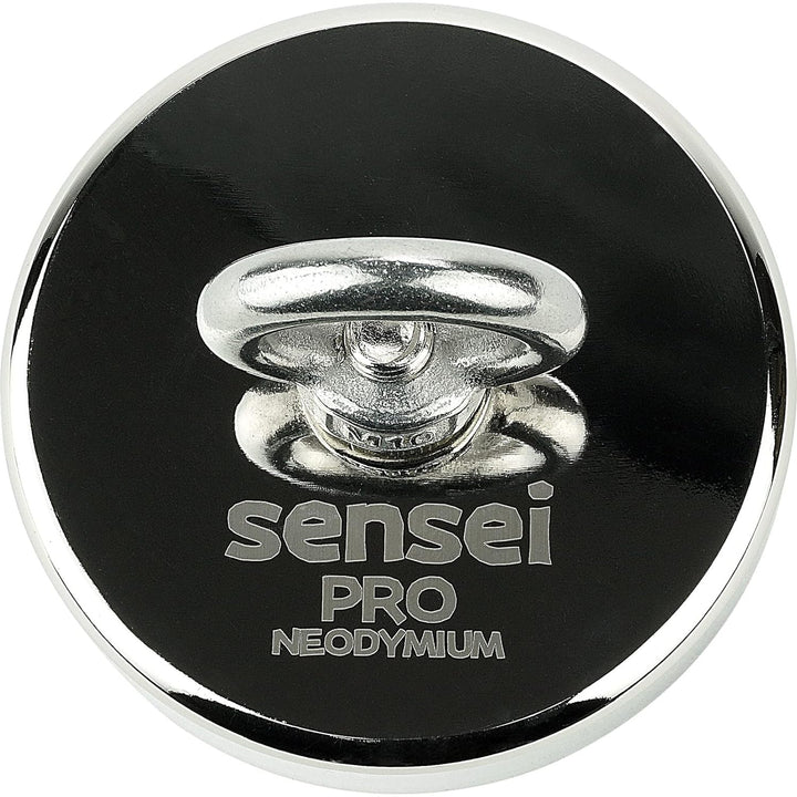 SENSEI Magnet 400 kg, Neodym-Magnet N52 mit Öse oben, Ø9 x H1,8 cm, sehr starker Neodym-Ösenmagnet f