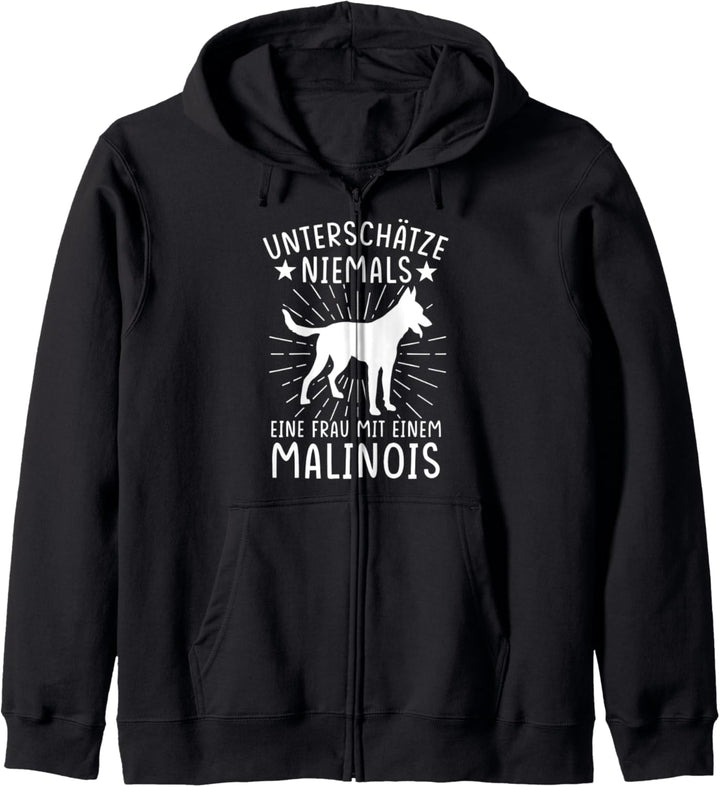 Malinois Hund Schäferhund Polizeihund Kapuzenjacke