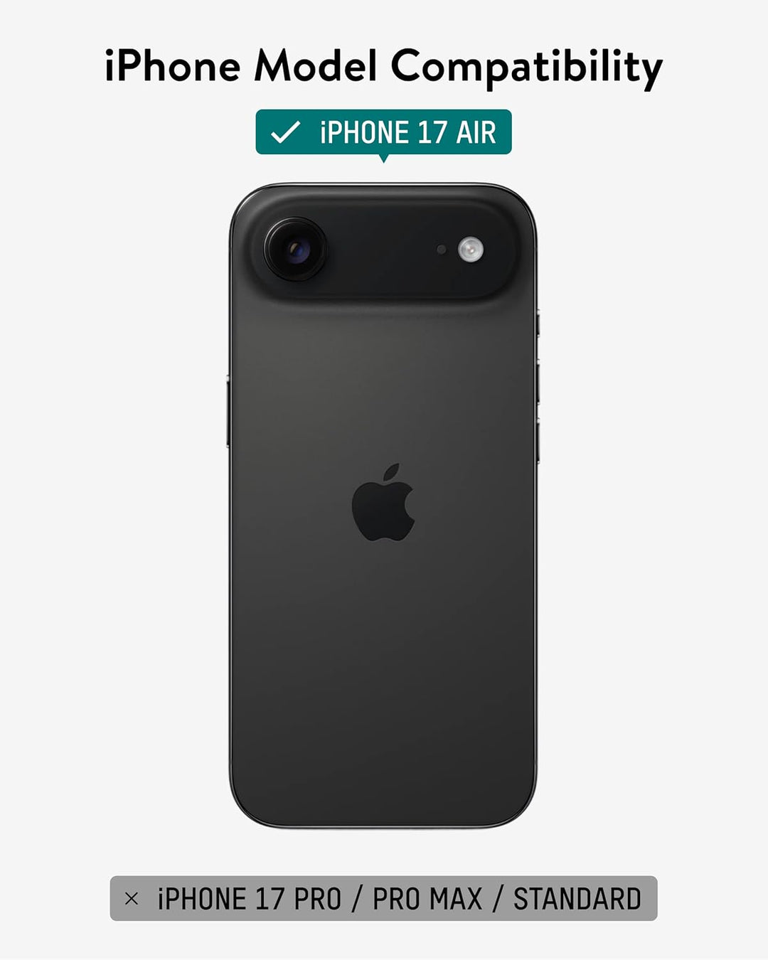 Mous Hülle für iPhone Air 6,5", kompatibel mit MagSafe [Kamerasteuerung Cover] - Limitless - Schütze