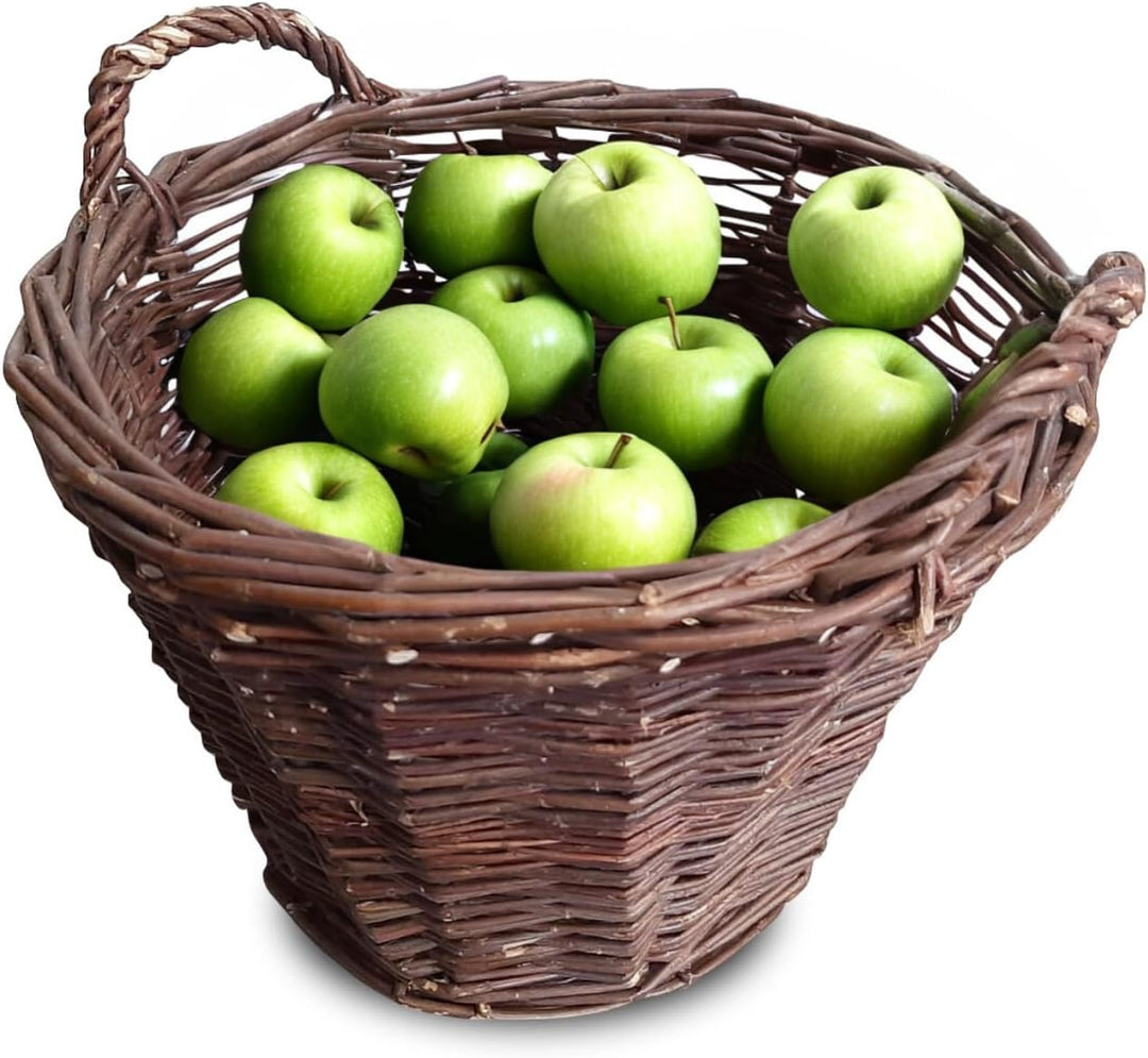 Ø 50 cm Weidenkorb mit Henkel 3 Grössen Erntekorb Kartoffelkorb Natürlicher Aufbewahrungskorb Obstko