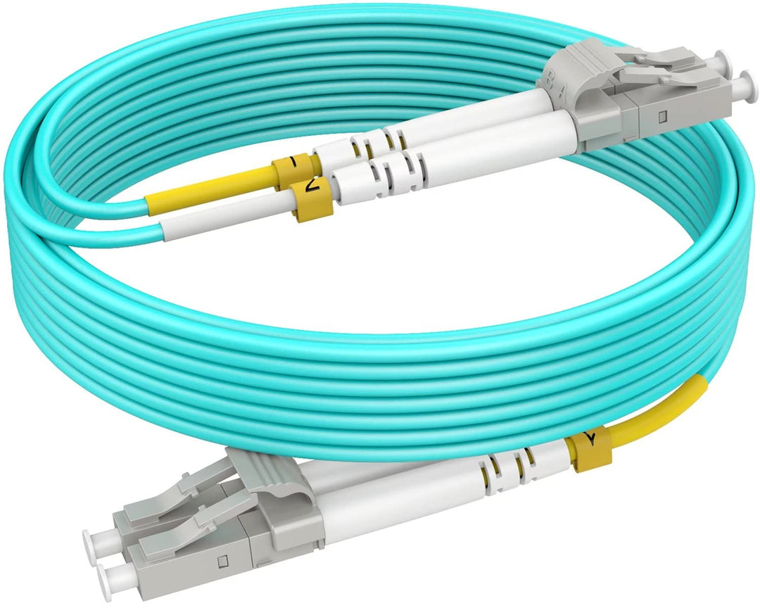 RamboCables LWL Patch-Kabel OM4-60 m LC auf LC Glasfaser-Kabel -LWL Patch-Kabel OM4 Multimode Duplex