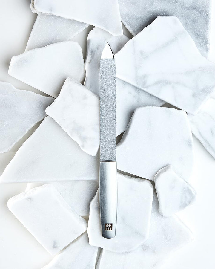 ZWILLING Saphir Nagelfeile (Grob- und feinkörnige Feilenflächen zum Kürzen und Formen, Reinigungsspi