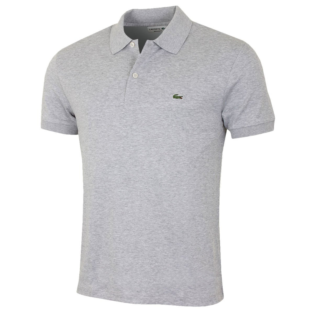 Lacoste Herren Polo-Shirt Kurzarm DH2050, Männer Polo-Hemd,2 Knopf,Regular Fit XS Argent Chine, XS A