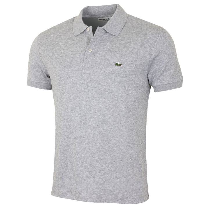 Lacoste Herren Polo-Shirt Kurzarm DH2050, Männer Polo-Hemd,2 Knopf,Regular Fit XS Argent Chine, XS A