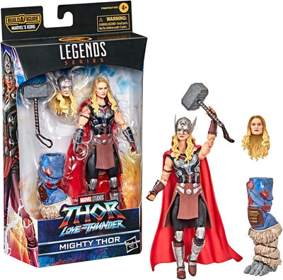 Hasbro Marvel Legends Thor: Love and Thunder 15 cm grosse Mighty Thor Action-Figur, 4 Accessoires, 1