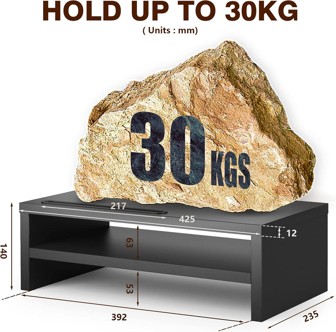 Rfiver Monitorständer Monitor Stand Bildschirmerhöhung - Holz Unterbau Bildschirm Laptop Ständer Tis
