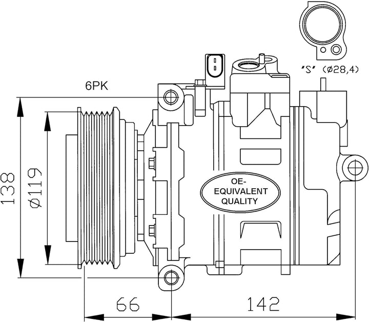 NRF 32111 Kompressor, Klimaanlage