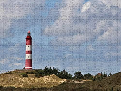 CALVENDO Puzzle Leuchtturm Amrum 2000 Teile Lege-Grösse 90 x 67 cm Foto-Puzzle Bild von Andrea Potra