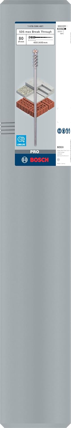 Bosch Professional Durchbruchbohrer SDS-max-9 Break Through (Ø 80 mm) 80 mm 600 mm, 80 mm 600 mm
