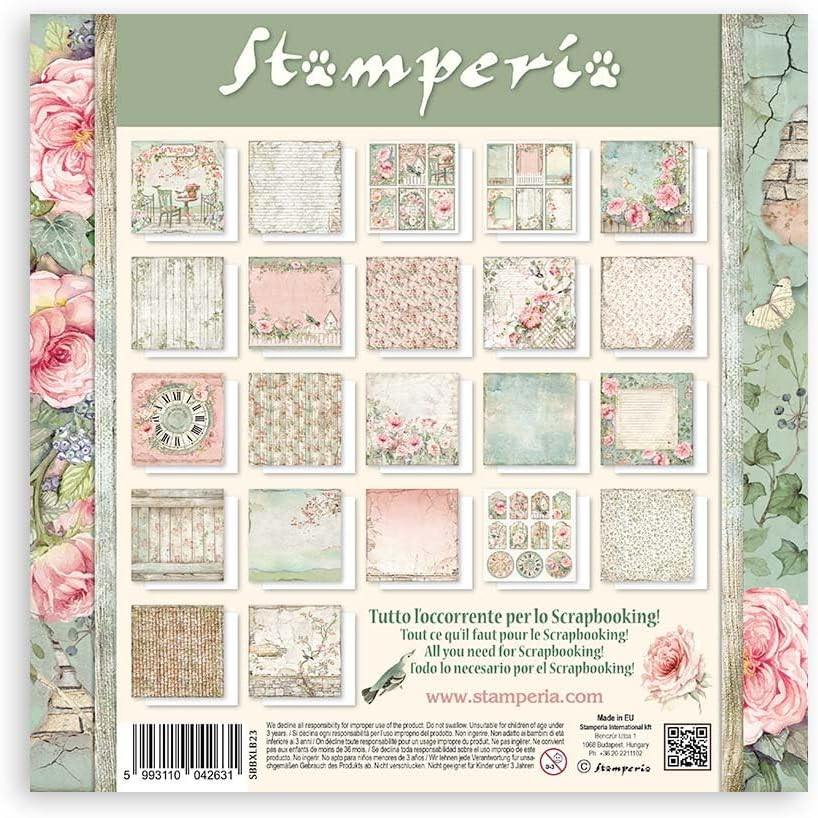 Stamperia - Scrapbook Paper Pad for Scrapbooking, Albums, Card Making, Bullet Journalling and More,