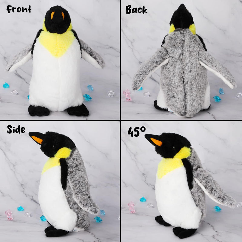 Pinguin-Plüschtier, 25 cm grosse Stofftier-Plüschpuppe, weich, flauschig wie echter Pinguin, Kuschel