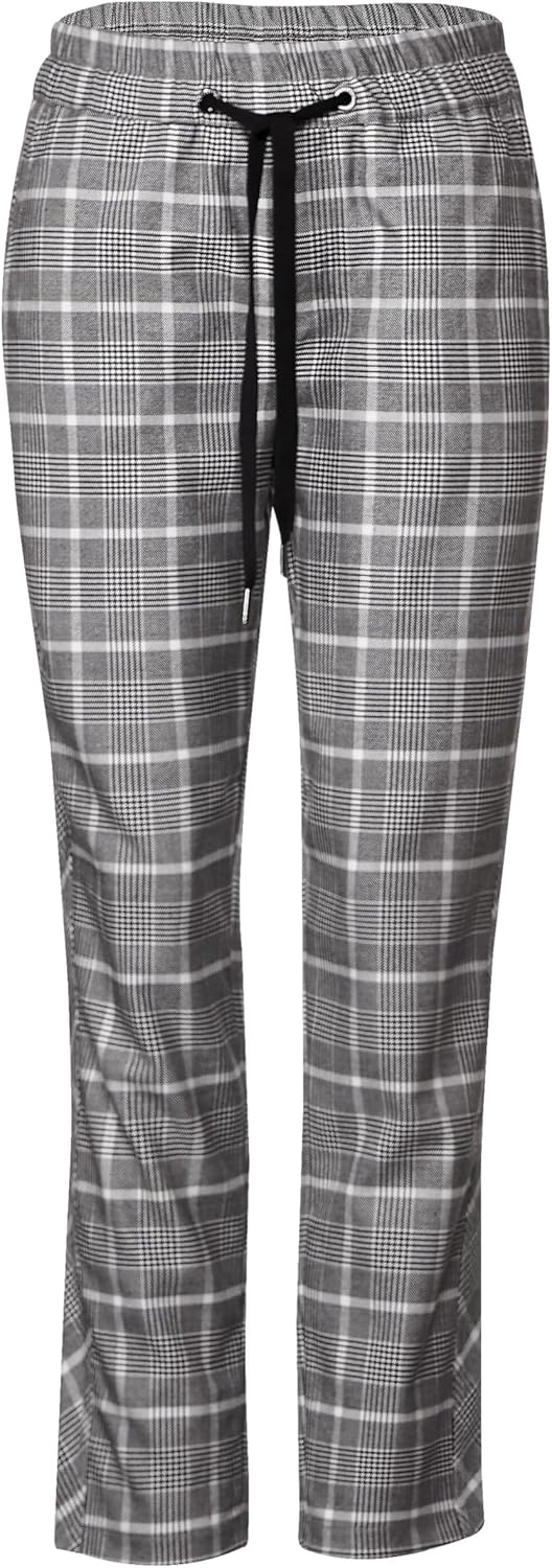 Street One Damen Joggpants Kariert 34W / 28L Pure Grey, 34W / 28L Pure Grey