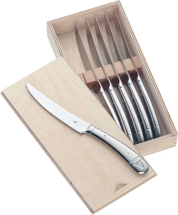 WMF Verona Besteck Set 12 Personen, 60-teilig, Monobloc-Messer & Steakmesser Set 6-teilig, Pizzamess