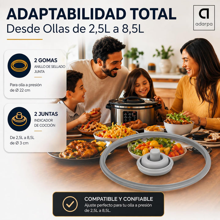 2 Dichtungsgummis für Perfect und WMF Perfect Plus + 2 Ersatzdichtungen für Ventil, Deckel, Express-