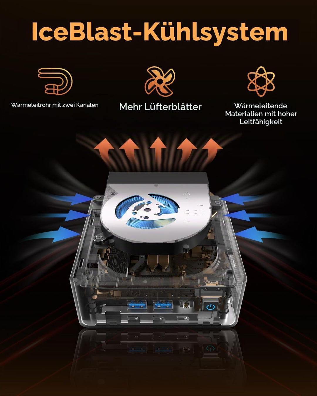GEEKOM Mini PC Window 11 Pro, AE7 Ryzen 9 7940HS(bis zu 5,2 GHz) mit 8 Kerne 16 Threads, 32GB DDR5 1