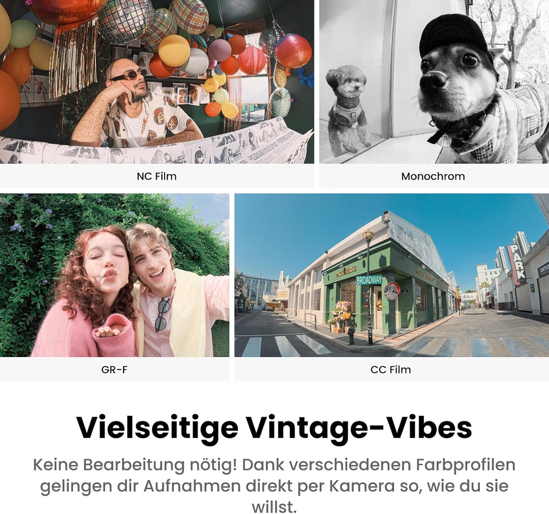 Insta360 GO 3S Retro-Bundle Sonderedition 128 GB Weiss–Kleine 4K Vlogging-Kamera, Freihand-POV-Kamer
