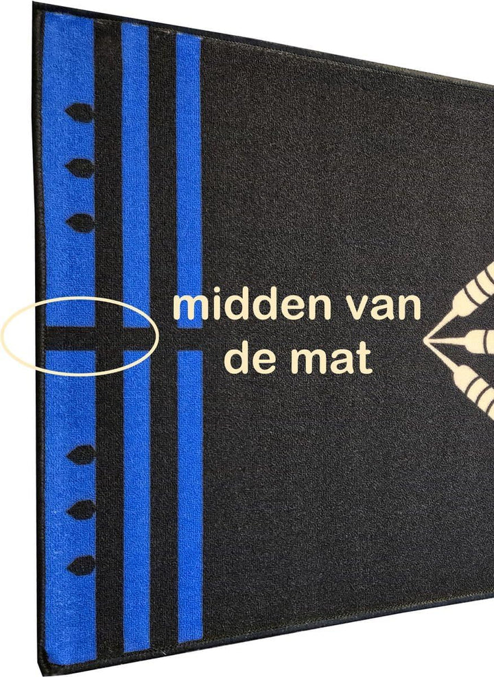 ABC Darts - Dartmatte - Anthrazitblau - 241 x 80 cm