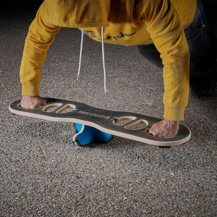 MTB Hopper CORE Balance Board aus Holz für Liegestütz und Oberkörpertraining – Balance Trainer mit G