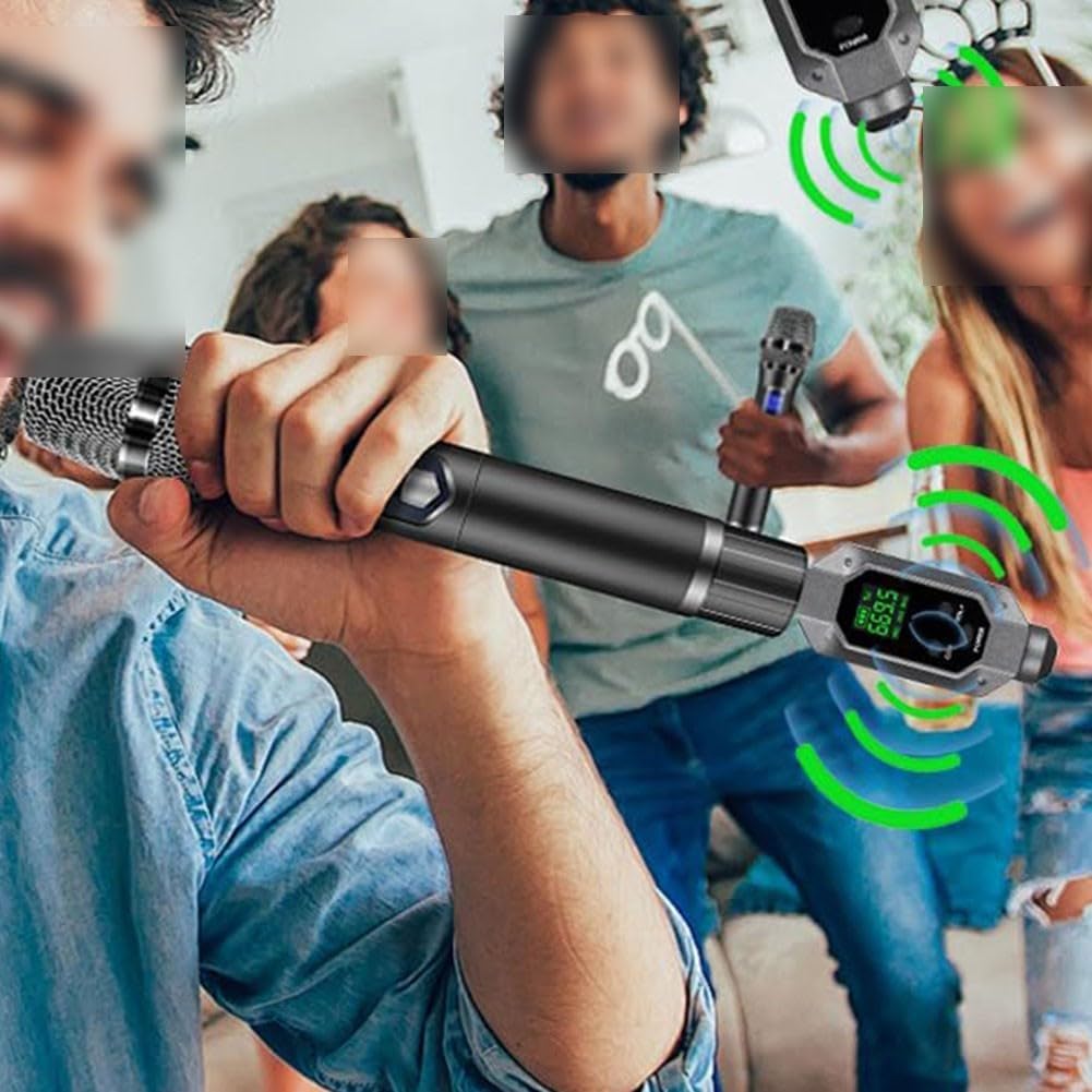 Kabelloses Mikrofon, Audio-Sender und Empfängersystem, XLR-Mikrofonadapter für dynamisches Mikrofon,