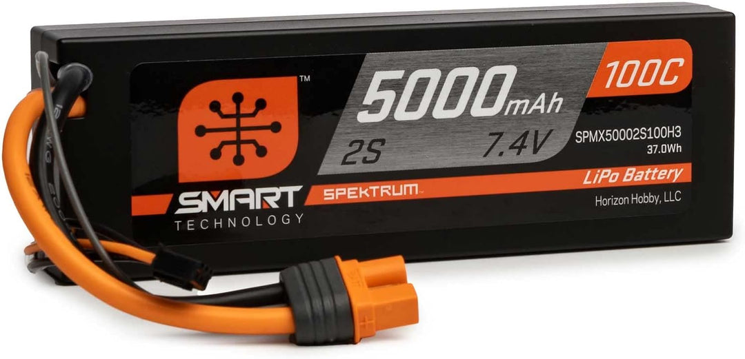 7,4 V 5000mAh 2S 100C Smart Hardcase LiPo-Akku: IC3