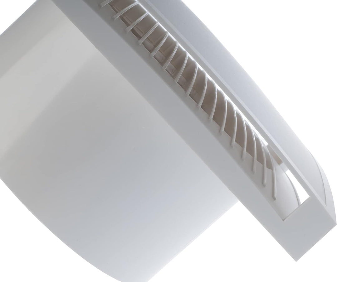 LIRAST Ø 150mm Weiss Badlüfter mit Timer und Feuchtesensor - Ventilator/Lüfter für Effiziente Belüft