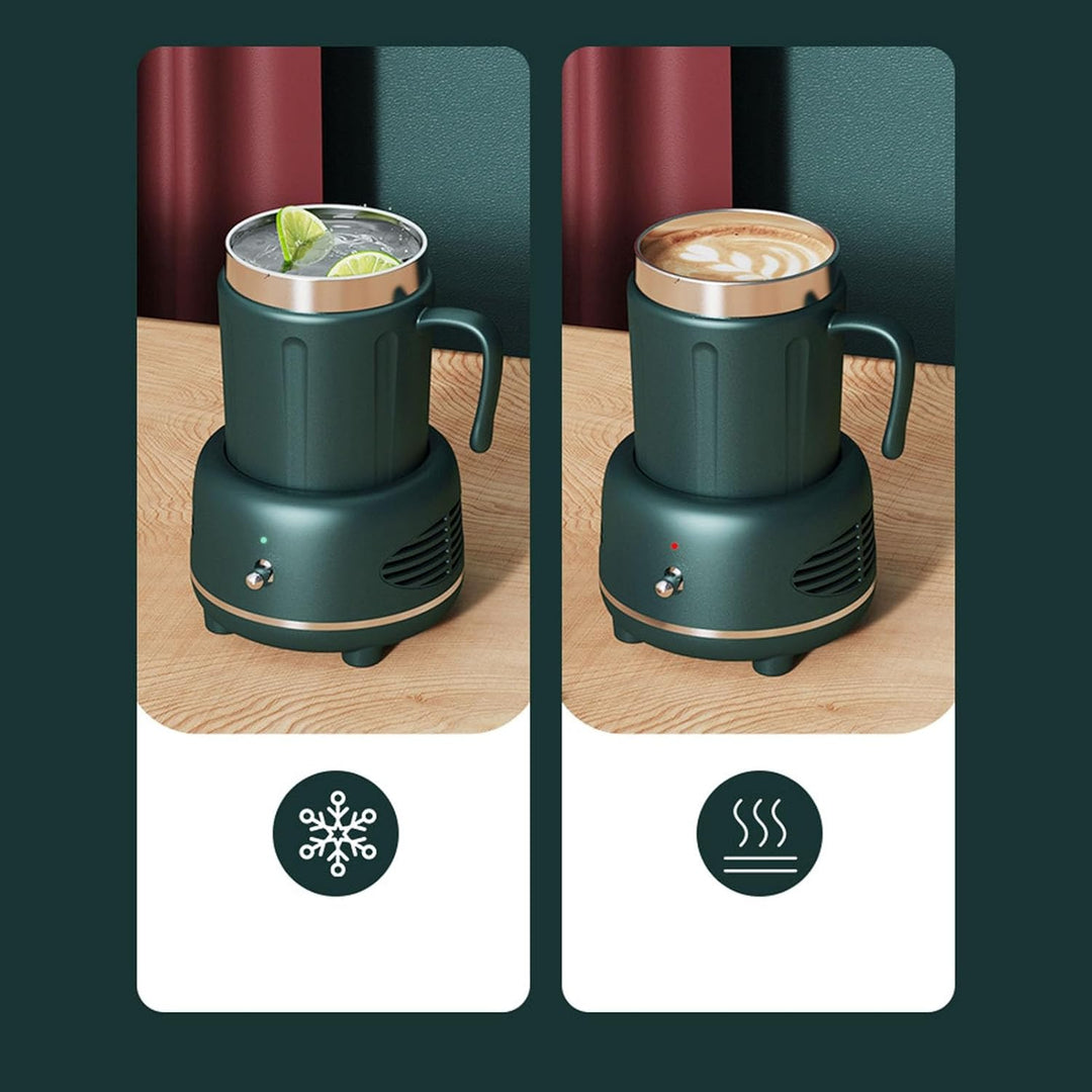 Auto Haushalt Kaltkühlung Heizbecher Einfache Steuerung Gebogener Griff rutschfeste Pads Kaffeewärme