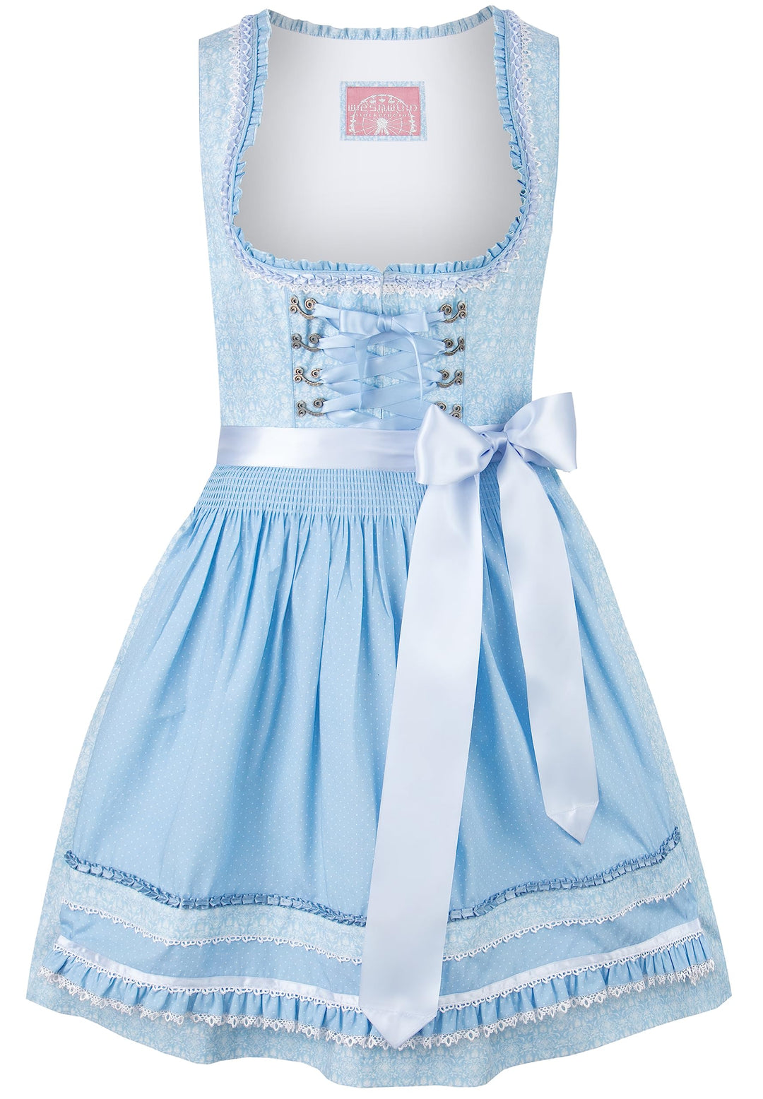 Stockerpoint Damen Dirndl Kim Kleid für besondere Anlässe 40 Hellblau, 40 Hellblau
