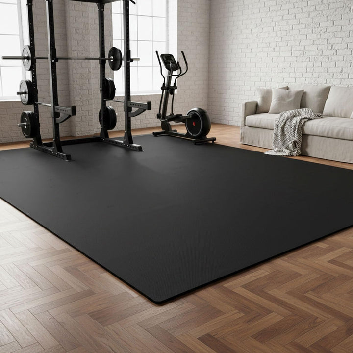 eyepower 1.7qm Bodenschutzmatte Fitness - 18 Bodenplatten 30x30 - Homegym Fitnessmatte - Bodenmatten