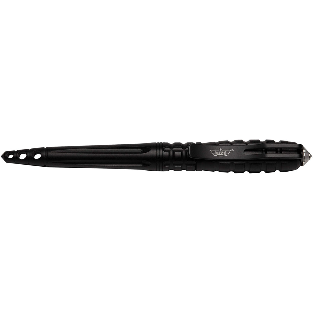 Uzi Kubotan Kugelschreiber mit Glasbrecher Black Edition Schwarz, Schwarz