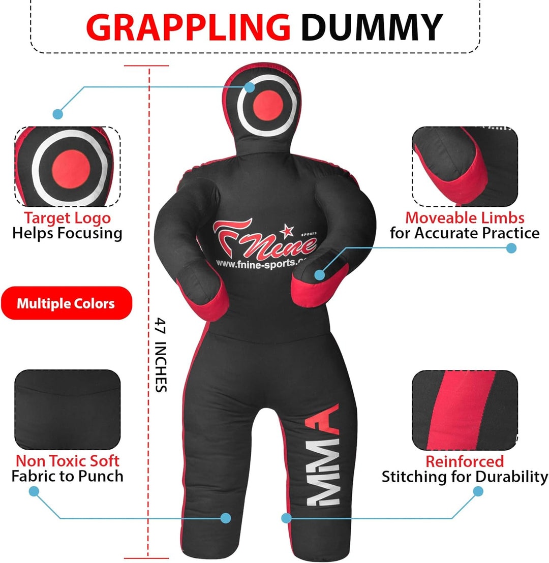 MMA Grappling Dummy, für Judo, Wrestling, brasilianische Jiu Jitsu, Einreichung und Werfen, ungefüll