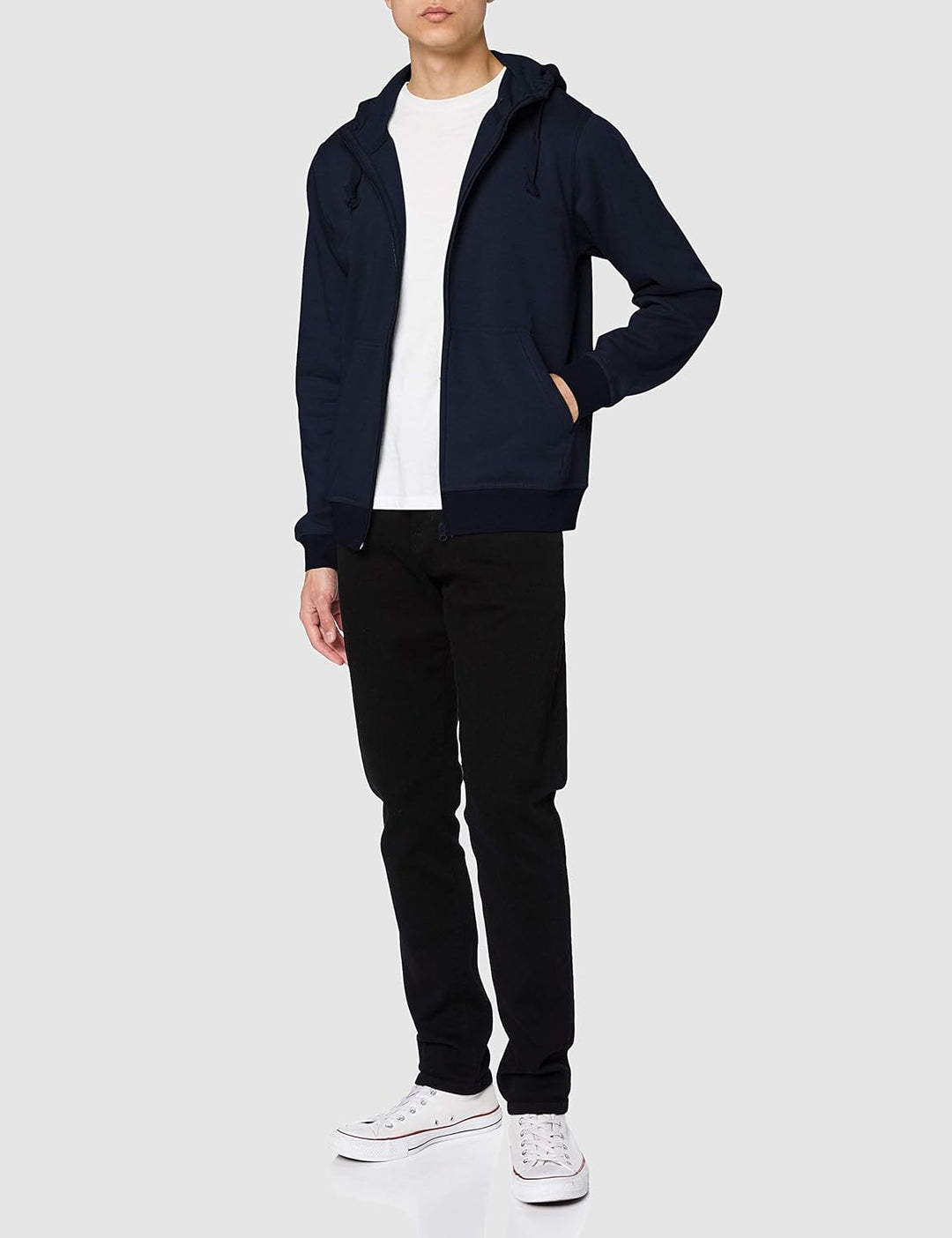 Clique - Herren Kapuzen-Sweatjacke 'Basic Hoodie' / Dark Navy (580), S
