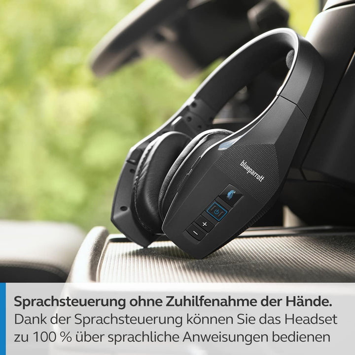 Jabra BlueParrott S650-XT Wireless Headset - 2in1 Convertible Stereo zu Mono Kopfhörer - 4 integrier