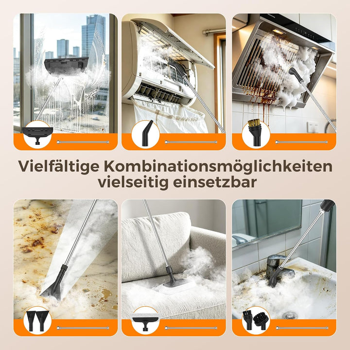 Dampfreiniger Handgerät, Hochdruck Dampfreiniger, Steam Cleaner Chemikalienfreier Hochdruck-Dampf –