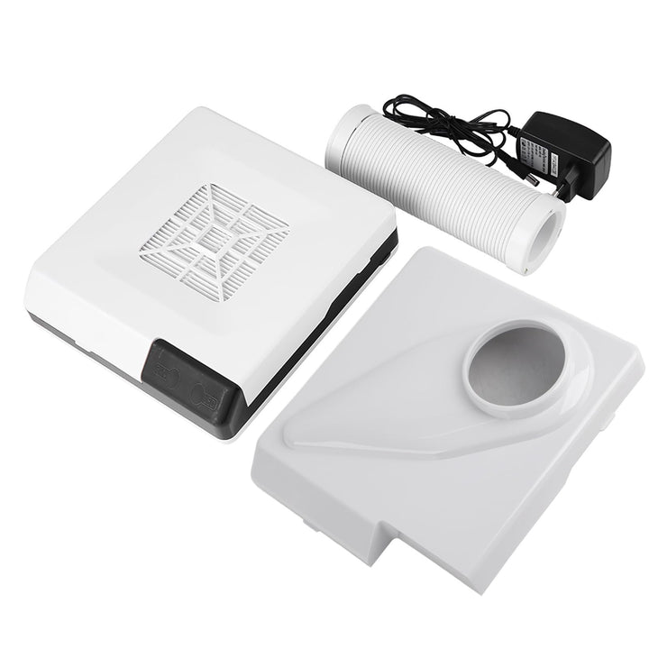 Nagel Staubsauger, 60W 2 IN 1 Salon Saug Staubsammler Maschine Mit LED Licht Starker Power Nail Art