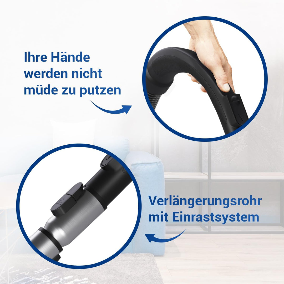 VIOKS SET Staubsauger Handgriff & Staubsaugerrohr 35mm Ø Ersatz für Miеle 9442601 & 10275580 - Griff