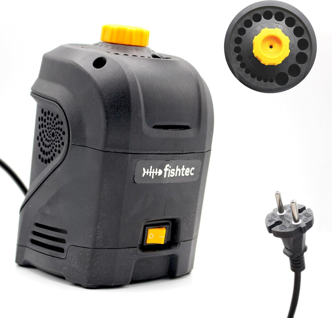 FISHTEC Elektrischer Bohrerschärfer – für Bohrer mit 3 bis 12 mm Durchmesser, Schleifstein, rutschfe