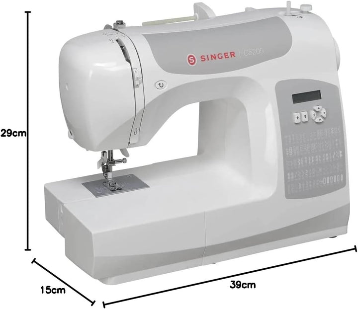 Singer C5205 Nähmaschine, weiss/grau Weiss, Grau, Weiss, Grau